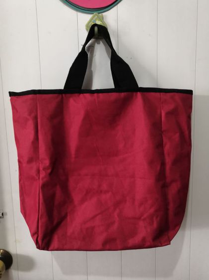 กระเป๋าช๊อปปิ้ง สีแดง ใบใหญ่ รูปที่ 2