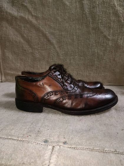 220.รองเท้าหนังแท้คัทชู  Leather made in Romania รูปที่ 7