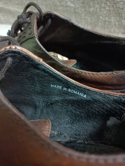220.รองเท้าหนังแท้คัทชู  Leather made in Romania รูปที่ 10