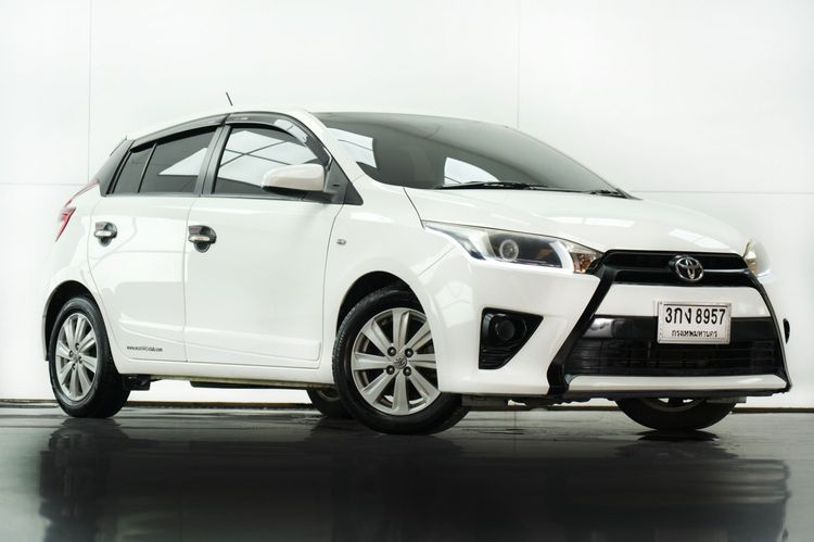 Toyota Yaris 2013 1.2 E Sedan เบนซิน ไม่ติดแก๊ส เกียร์อัตโนมัติ ขาว