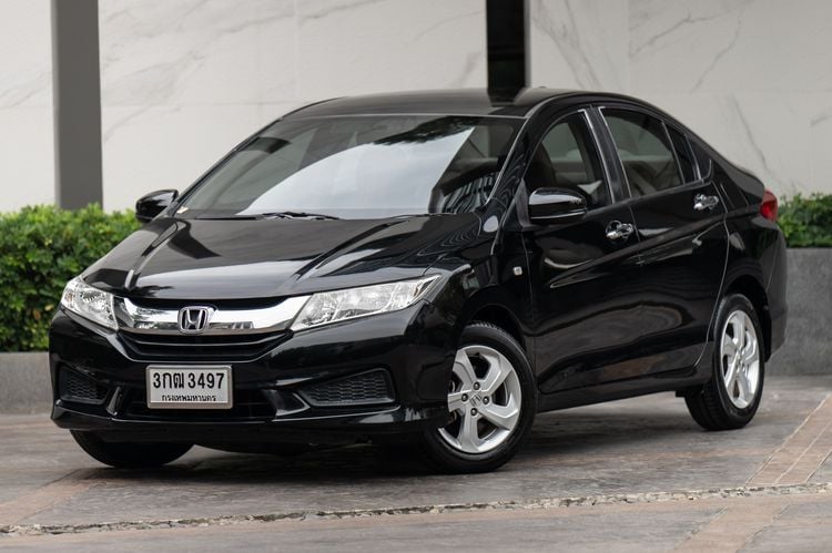Honda City 2014 1.5 V Plus i-VTEC Sedan เบนซิน ไม่ติดแก๊ส เกียร์อัตโนมัติ ดำ รูปที่ 1