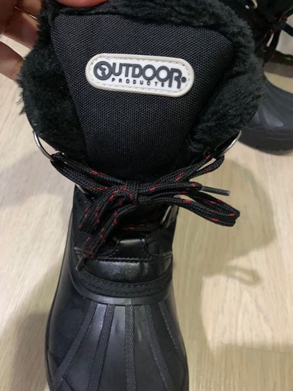 รองเท้าบูทกันหิมะ OUTDOOR  หนังสีดำ บุผ้าวูลกันหนาว ซับในอุ่นๆ  สายแฟชั่น สายไฮ ใส่ลุยหิมะ ลุยฝน อุ่นเท้าแน่นอน รูปที่ 4