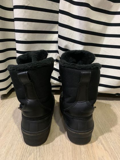 รองเท้าบูทกันหิมะ OUTDOOR  หนังสีดำ บุผ้าวูลกันหนาว ซับในอุ่นๆ  สายแฟชั่น สายไฮ ใส่ลุยหิมะ ลุยฝน อุ่นเท้าแน่นอน รูปที่ 5