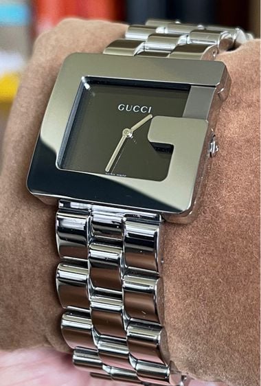 ดำ GUCCI 3600M 32 mm Stainless Steel Swiss Quartz Men’s Watch Black Dial 