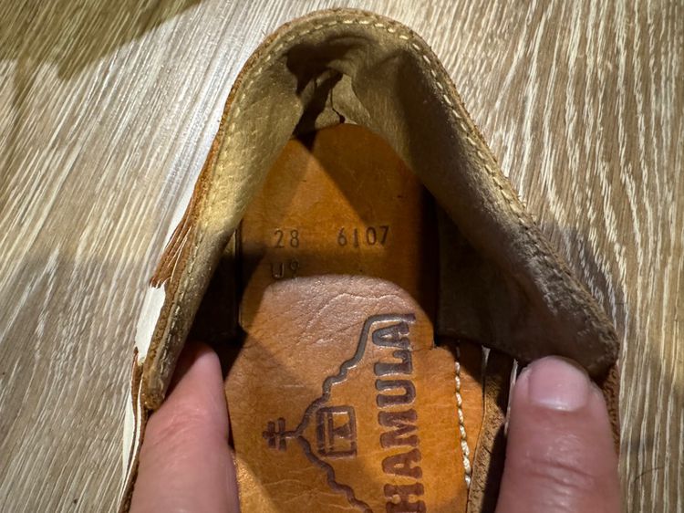 รองเท้าหนังสาน CHAMULA ORIGINAL CANCUN HUARACHE  Woven slip on รูปที่ 4