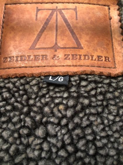 เสื้อแจ็คเก็บหนังแกะแท้ แบรนด์ Zeidler and Zeidler สไตล์หนังกลับ สีน้ำตาลคาราเมล อก 46 นิ้ว อย่างหล่อ รูปที่ 16