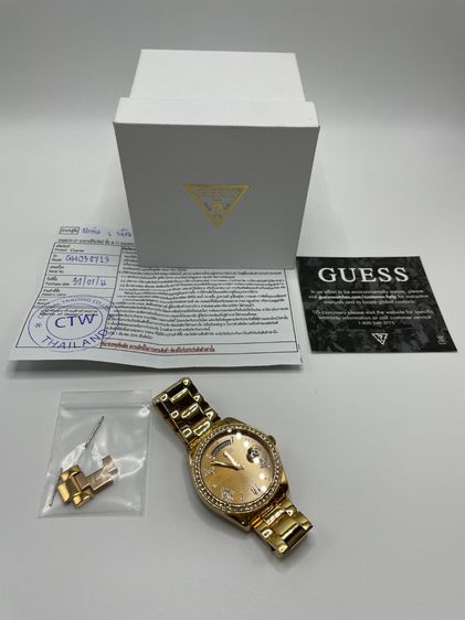 ทอง ขาย นาฬิกาข้อมือผู้หญิง GUESS  รุ่น GW0307L3 สีโรสโกลด์ มือสอง