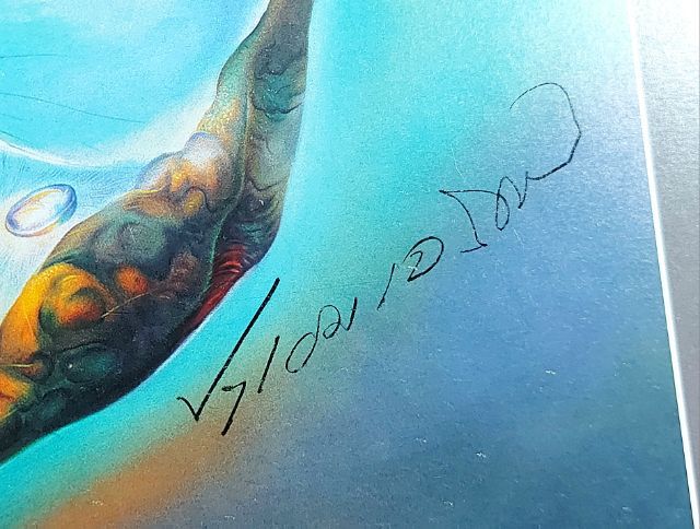 ภาพพิมพ์ลงลายเซ็นสด  ประเทือง เอมเจริญ ศิลปินแห่งชาติ รูปที่ 3