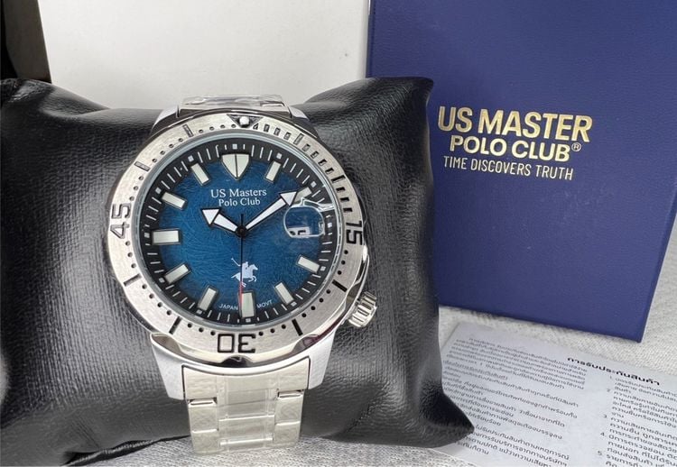 อื่นๆ เงิน นาฬิกาข้อมือ US Master Polo Club ของแท้ ราคามือสอง แต่สภาพมือหนึ่ง คุ้มสุด