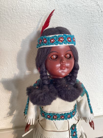 Antique Indian Doll  Height 31 cm  Vintage made in usa รูปที่ 4