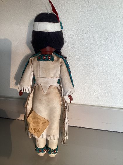 Antique Indian Doll  Height 31 cm  Vintage made in usa รูปที่ 6