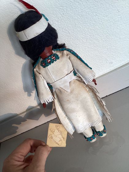 Antique Indian Doll  Height 31 cm  Vintage made in usa รูปที่ 7