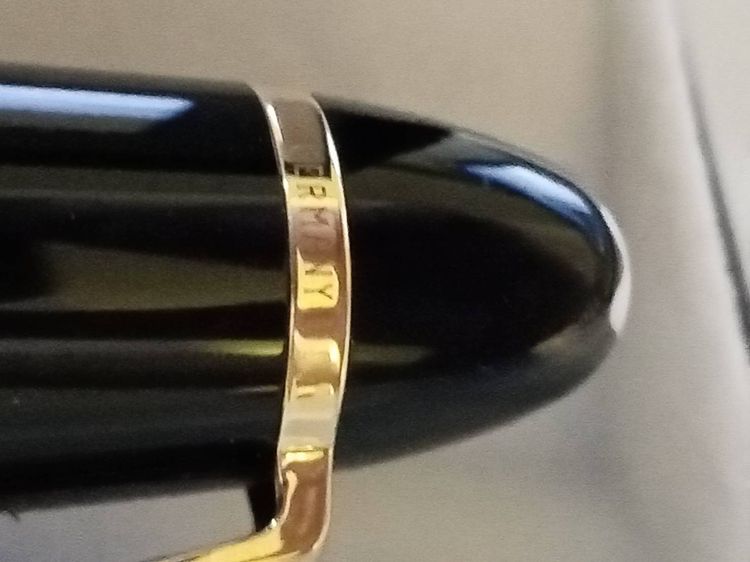 NOS Montblanc Meisterstuck Gold Coating Le Grand Fountain Pen146 Nib F 14 K In Flight รูปที่ 4
