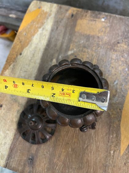 กระถาง กำยาน ทองเหลืองลายฟักทอง A6 รูปที่ 8