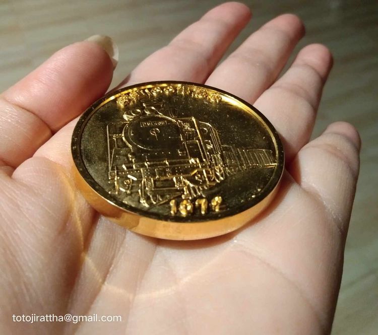 เหรียญที่ระลึกการรถไฟญี่ปุ่น ทอง 24 GP รูปที่ 6