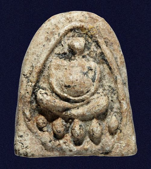 หายาก🌟พระสังกัจจายน์ กรุวัดเงินคลองเตย พิมพ์ไม่มีหู มีมวลสาร เก่า รูปที่ 5