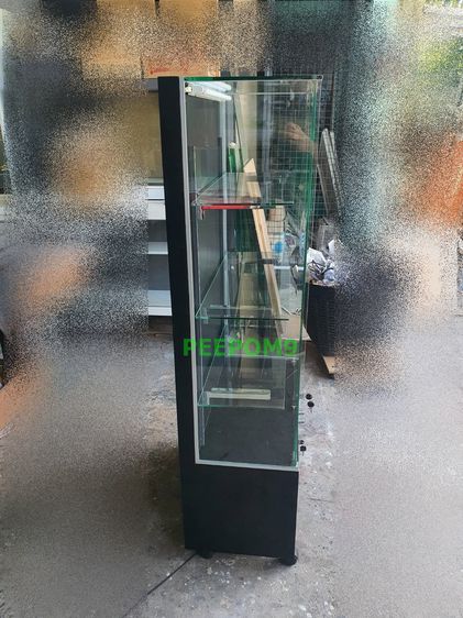 P0007 ตู้โชว์กระจก สีดำ มีชั้นสามารถปรับระดับได้ มีไฟ งานDIY รูปที่ 17