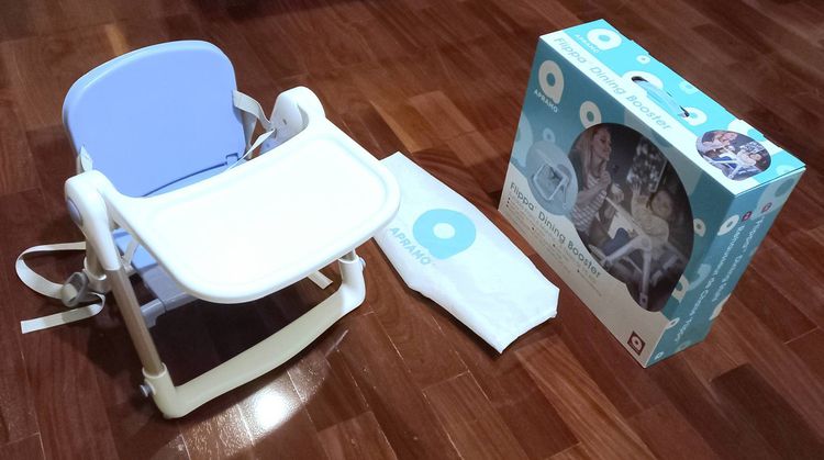 เก้าอี้เด็ก Apramo รุ่น Flippa สี Taro สภาพใหม่ ใช้น้อย เก็บอย่างดี พร้อมกระเป๋าหิ้ว และกล่อง ครบ Set  รูปที่ 3