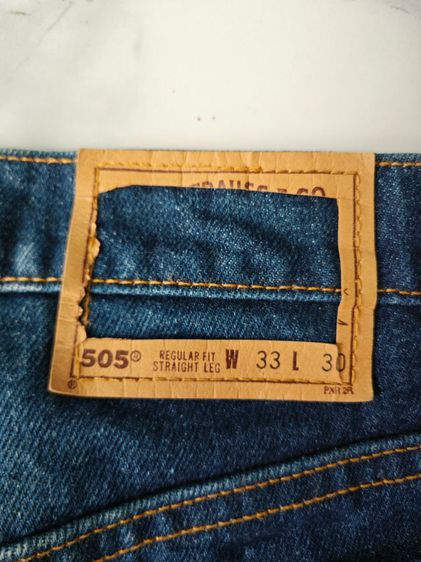 กางเกงยีนส์ Levi's505 เอว34.5 ยาว30 ป้ายส้มปี1997 กระดุมNo.575 Made in USA รูปที่ 8