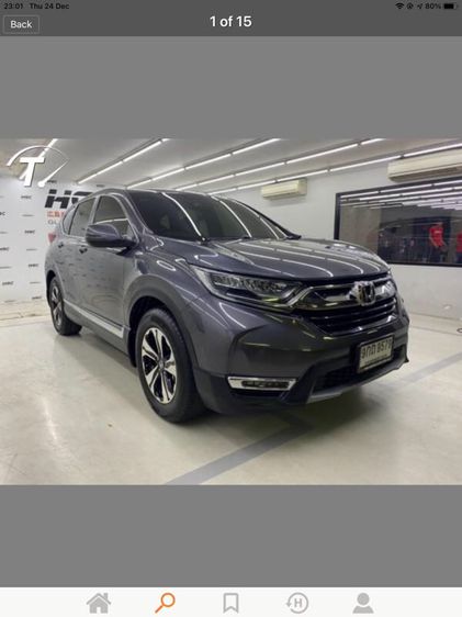 Honda CR-V 2018 1.6 DT E Utility-car ดีเซล ไม่ติดแก๊ส เกียร์อัตโนมัติ เทา