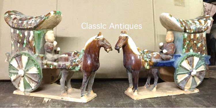 รถม้า ดินเผาเคลือบ สะสม รูปที่ 14