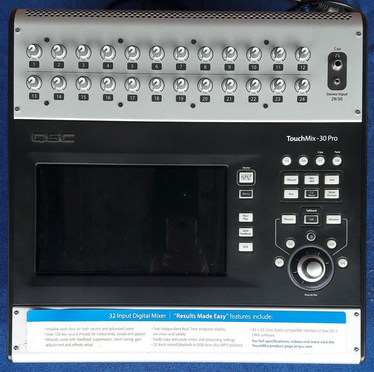  QSC TouchMix-30 Pro มิกเซอร์ดิจิตอล 32 ช่อง    รูปที่ 2