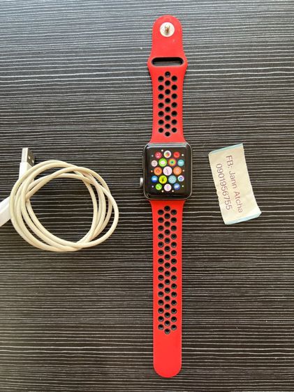 สแตนเลส ดำ apple watch s3 Nike 42mm cellular