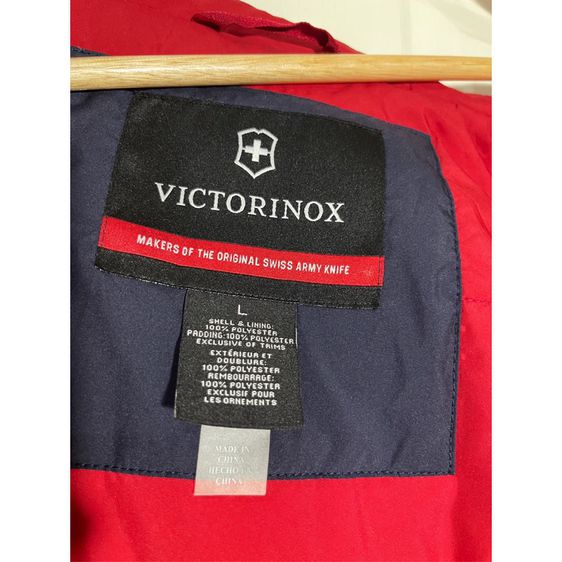 VICTORINOX Jacket L เสื้อแจ็คเก็ตแบรนด์ดังสีน้ำเงินซับแดง รุ่นหายาก อก 46 ยาว 28 D226.b10 รูปที่ 2