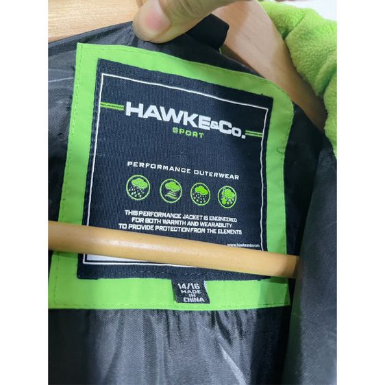 Hawke  Co. Black Lime HK Sport System Jacket เสื้อผู้ชาย เสื้อกันหนาวของใหม่ราคาแรงมาก อก 40 ยาว 24 D348.b5 รูปที่ 2