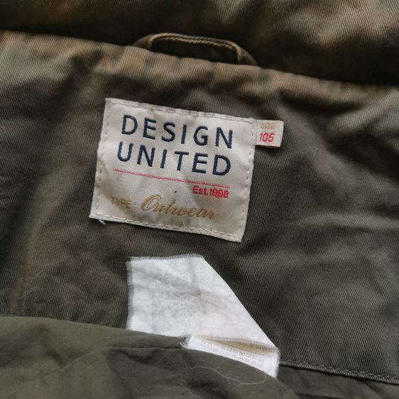 Design United Hooded Military Jacket รอบอก 43” รูปที่ 10