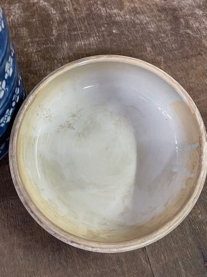 โถ พื้นคราม ลายดอกเหมย กังไส ลายครามสะสม รูปที่ 13