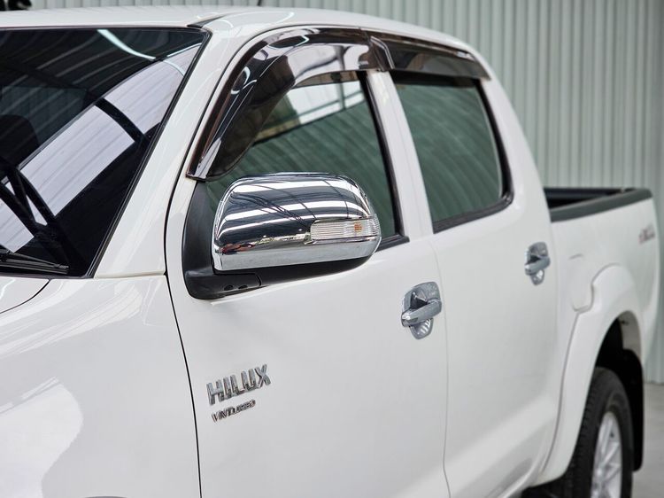Toyota Hilux Vigo Champ 2014 Double Cab 2.5 E Pickup ดีเซล ไม่ติดแก๊ส เกียร์ธรรมดา ขาว รูปที่ 4