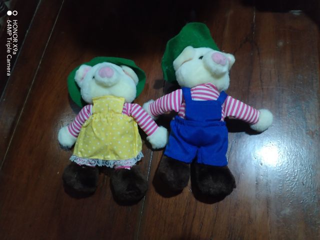 ตุ๊กตา​คู่​หมูวินเท​จ​เกรด​พรีเมี่ยมและแบบอื่นๆ​ขนาด​ 8นิ้ว​ รูปที่ 3