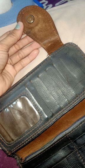 กระเป๋าสตางค์หนังแท้สีน้ำตาลใบยาวงานชายหญิง(รหัสUUBC1) รูปที่ 7