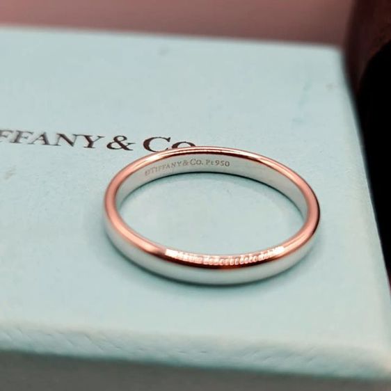 ทองคำขาว แหวน tiffany แพลตินั่ม 950