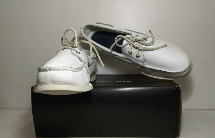 SPERRY, TOP-SIDER, Boat Shoes for Men 12US(M) 46EU(30.0cm) Original ของแท้ มือ 2 สภาพใกล้เคียงของใหม่, รองเท้า SPERRY หนังแท้ สวยมาก รูปที่ 8
