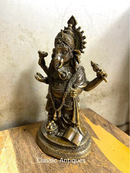 พระพิฆเนศ ทองเหลืองA2 รูปที่ 3