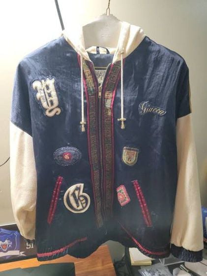 
เสื้อแจ็คเก็ตวินเทจ แบรนสายเบสบอล Giacca varsity 1983 ไซร์ L ทรงสวยสภาพดี