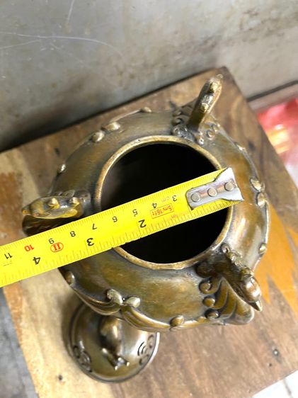 กระถาง กำยาน หงษ์ฟ้าทองเหลืองA59 รูปที่ 9