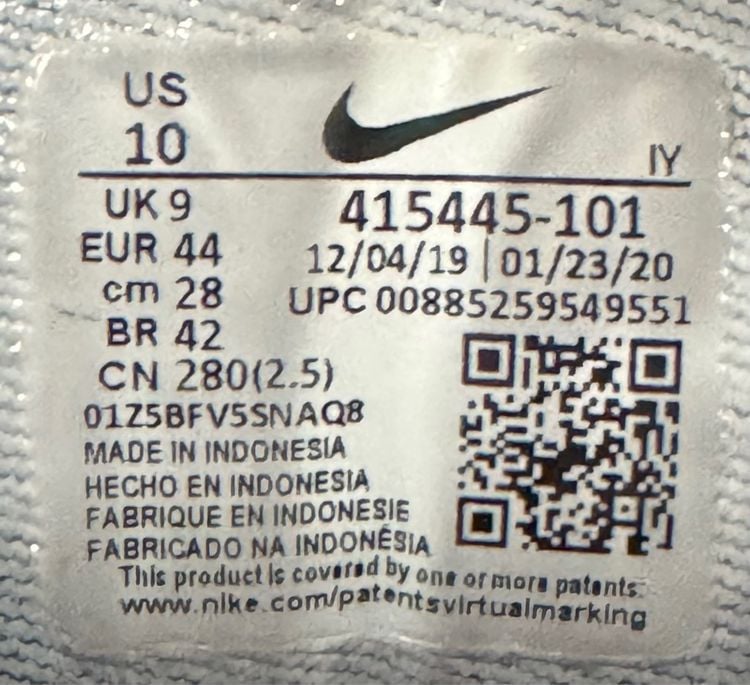 Nike air Monarch Size44 ปี20 ส่งฟรี รูปที่ 6