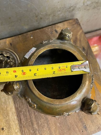 กระถางกำยาน ปลาหลีฮื้อทองเหลืองA29 รูปที่ 8