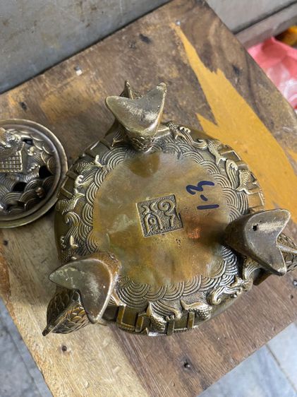 กระถางกำยาน ปลาหลีฮื้อทองเหลืองA29 รูปที่ 7