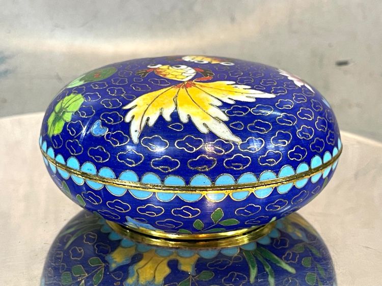 ตลับทองเหลืองถมปัดลายปลาทอง รูปที่ 6