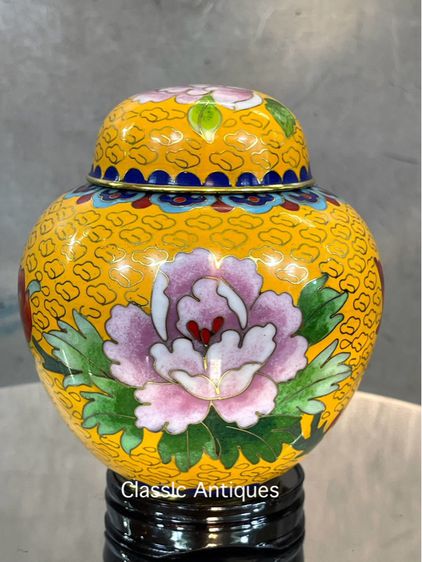 โถทองเหลืองถมปัดA2