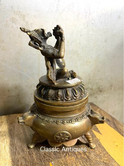 กระถาง กำยาน ทองเหลืองA35 รูปที่ 5