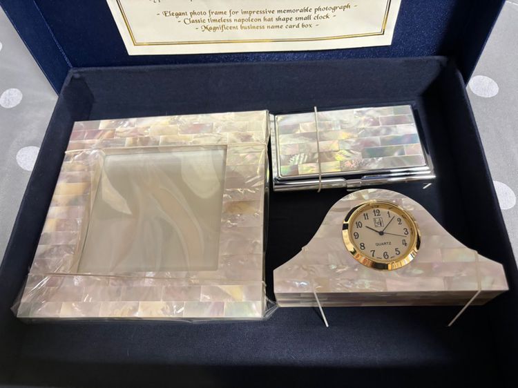 ชุดกรอบรูป นาฬิกา กล่องนามบัตรเปลือกหอยมุกอันดามัน รูปที่ 2