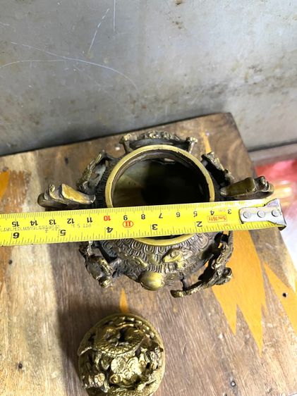 กระถาง กำยาน มังกรทองเหลือง A65 รูปที่ 11