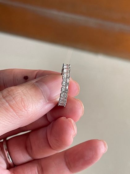 ✅ ส่งต่อ‼️ แหวนเพชร คริสตัล Swarovski แท้รอบวง แบรนด์ Mardi Jewelry เงินแท้ รอบวง 54-55 ใส่ได้  รูปที่ 4