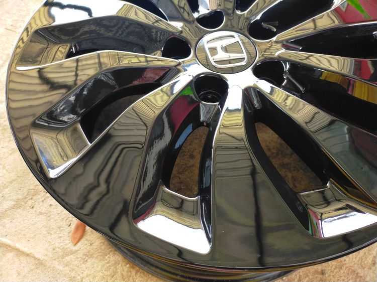 แม็กฮอนด้า made in japan ขอบ17 กว้าง7.5 et55 สีอบpowder coat รูปที่ 7
