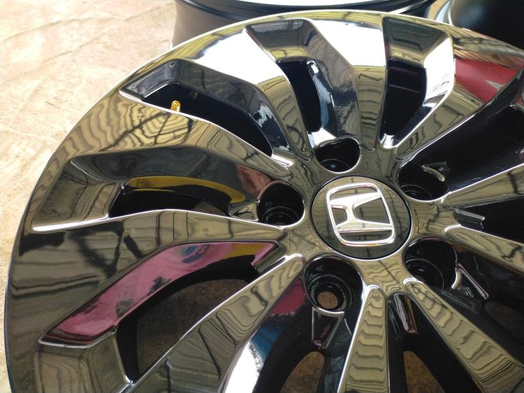 แม็กฮอนด้า made in japan ขอบ17 กว้าง7.5 et55 สีอบpowder coat รูปที่ 5